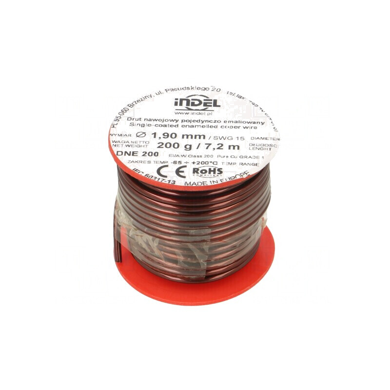 Sârmă Emailată 1,9mm 0,2kg Cupru | Electronic-mag.ro | Componente Electronice