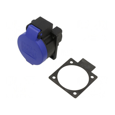 Conector alimentare AC 2P+PE 250V 16A IP55 | Electronic-mag.ro | Componente Electronice