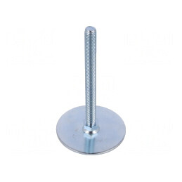 Picioruş Reglabil Oțel 80mm Bază M12 125mm | Electronic-mag.ro | Componente Electronice