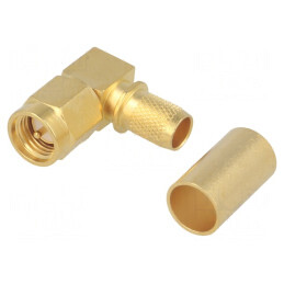 Mufă SMA Tată Unghi 90° 50Ω | Electronic-mag.ro | Componente Electronice