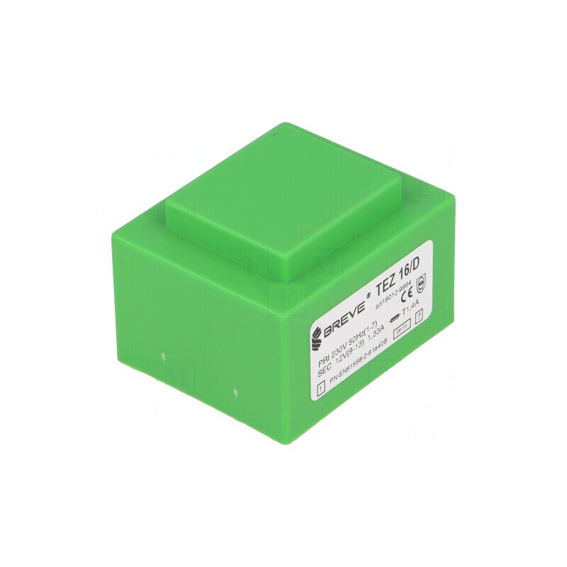 Transformator încapsulat 16VA 230VAC 12V PCB | Electronic-mag.ro | Componente Electronice
