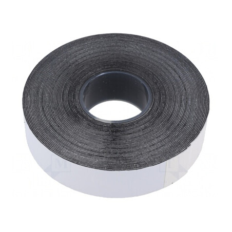 Bandă Autoamalgamantă Neagră 25mm x 10m | Electronic-mag.ro | Componente Electronice