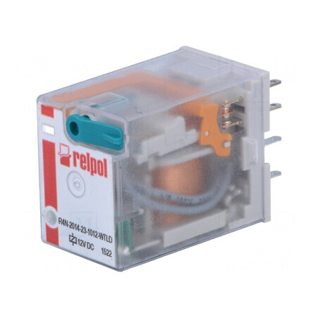 Releu electromagnetic 4PDT 12V 6A | Electronic-mag.ro | Componente Electronice