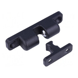 Blocator cu bile pentru profile T 16,5mm x 80mm negru | Electronic-mag.ro | Componente Electronice
