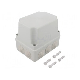 Carcasă conexiuni IP65 gri 110x150x140mm | Electronic-mag.ro | Componente Electronice