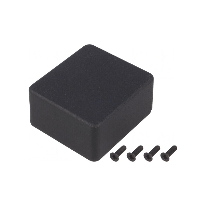 Carcasă universală aluminiu negru 55x60x30mm | Electronic-mag.ro | Componente Electronice