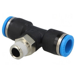 Teu mufabil polimer R 1/8 exterior 0,95-6bar | Electronic-mag.ro | Componente Electronice
