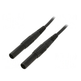 Cablu de măsurare 19A cu mufă banană 4mm, izolat, 2m | Electronic-mag.ro | Componente Electronice