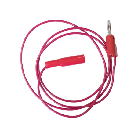 Cablu Măsurare 5A Banană 4mm-Clemă Crocodil Roșie | Electronic-mag.ro | Componente Electronice