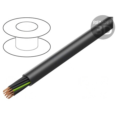 Cablu electric neecranat 18G1,5mm2 600V negru | Electronic-mag.ro | Componente Electronice