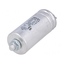 Condensator Motor Funcționare 15uF 35x75mm