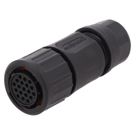 Conector circular mufă pe cablu 19 pini mamă fără contacte | Electronic-mag.ro | Componente Electronice