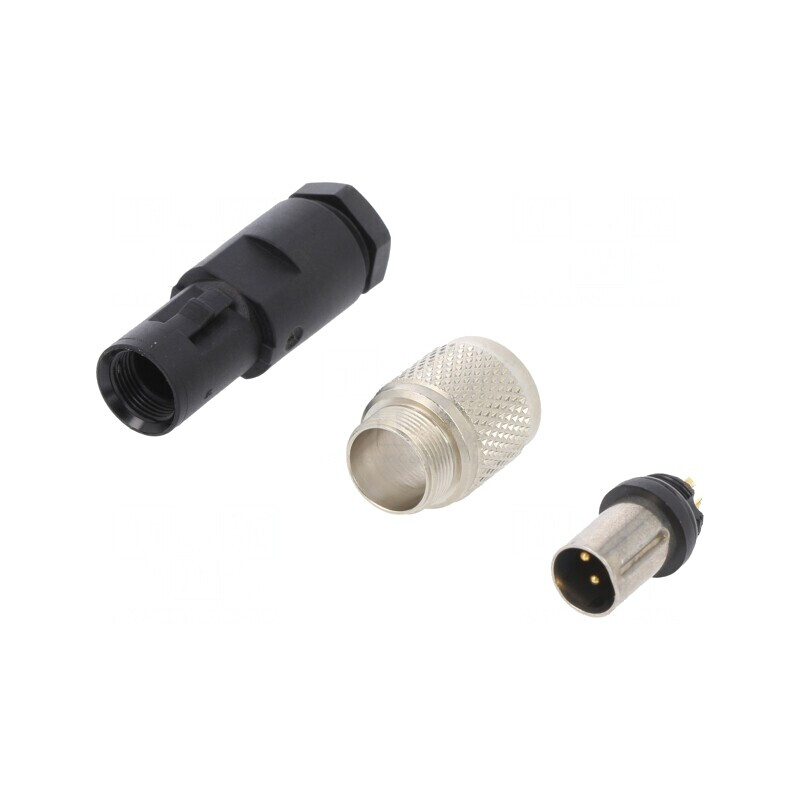 Conector M9 cu 4 pini mascul, filet exterior | Electronic-mag.ro | Componente Electronice