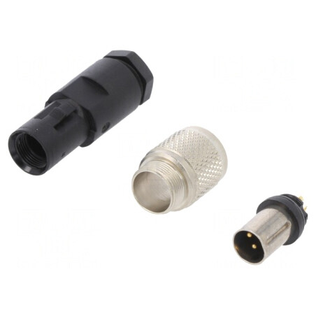 Conector M9 cu 4 pini mascul, filet exterior | Electronic-mag.ro | Componente Electronice