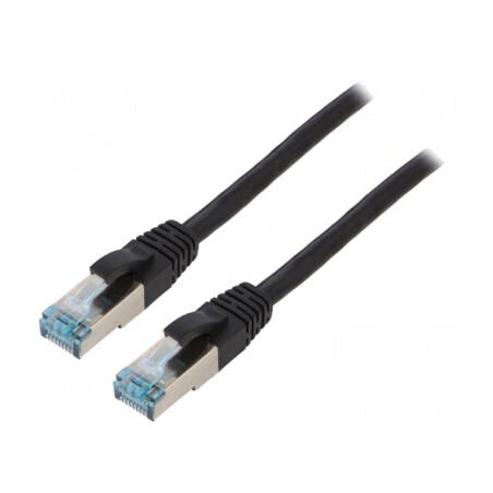 Patch Cord S/FTP 6a Negru 5m | Electronic-mag.ro | Componente Electronice