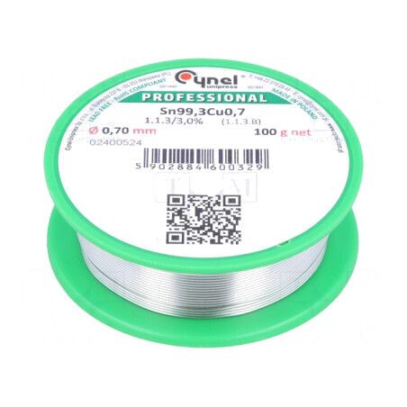 Sârmă de Lipit fără Plumb 0,7mm 100g | Electronic-mag.ro | Componente Electronice