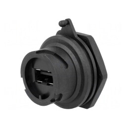 Soclu USB A pentru panou IP67 | Electronic-mag.ro | Componente Electronice