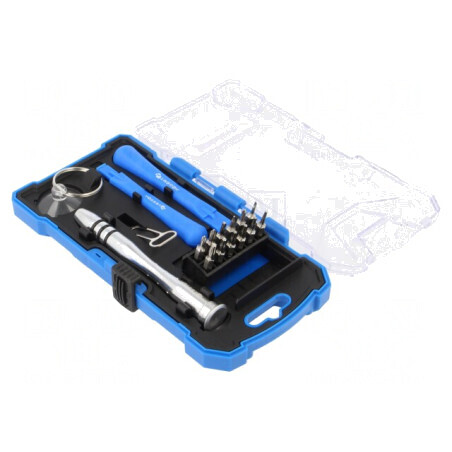Set Șurubelnițe de Precizie 17 Buc. | Electronic-mag.ro | Componente Electronice