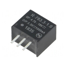 Convertor DC/DC 3,3W 4,75-18V la 3,3V 1A SIP3 | Electronic-mag.ro | Componente Electronice