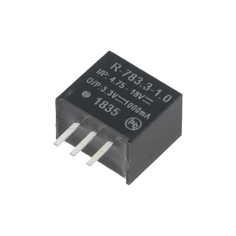 Convertor DC/DC 3,3W 4,75-18V la 3,3V 1A SIP3 | Electronic-mag.ro | Componente Electronice