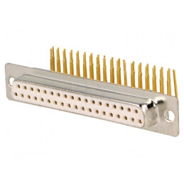 D-Sub 37-Pin Soclu Mamă PCB 90° THT | Electronic-mag.ro | Componente Electronice