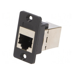 Adaptor SLIM Cat 6a Ecranat 8p8c 29mm Plastic | Electronic-mag.ro | Componente Electronice