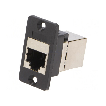 Adaptor SLIM Cat 6a Ecranat 8p8c 29mm Plastic | Electronic-mag.ro | Componente Electronice