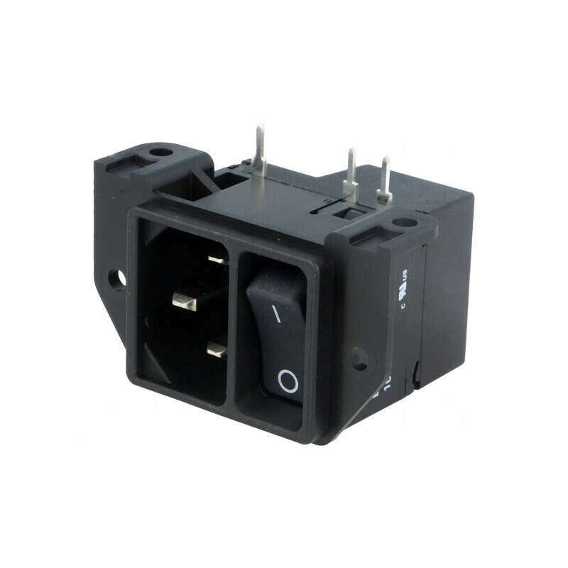 Conector de alimentare AC soclu tată 10A IEC 60320 C14 THT | Electronic-mag.ro | Componente Electronice Conector de alimentare AC soclu tată 10A IEC 60320 C14 THT | Electronic-mag.ro | Componente Electronice