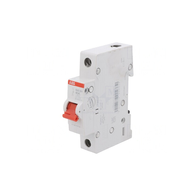 Separator-întrerupător 40A 240VAC Poli 1 pentru șină DIN | Electronic-mag.ro | Componente Electronice