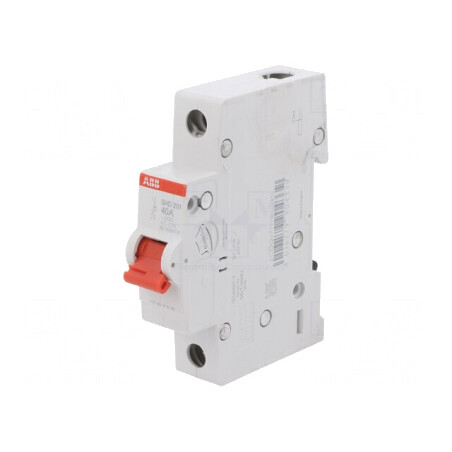 Separator-întrerupător 40A 240VAC Poli 1 pentru șină DIN | Electronic-mag.ro | Componente Electronice