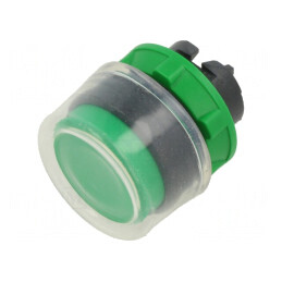 Comutator apăsare verde 22mm | Electronic-mag.ro | Componente Electronice