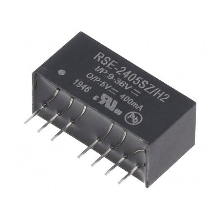 Convertor DC/DC 2W 9-36V la 5V 400mA SIP8 | Electronic-mag.ro | Componente Electronice