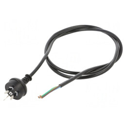 Cablu Alimentare PVC 1,8m Negru 10A 3x1mm2 | Electronic-mag.ro | Componente Electronice