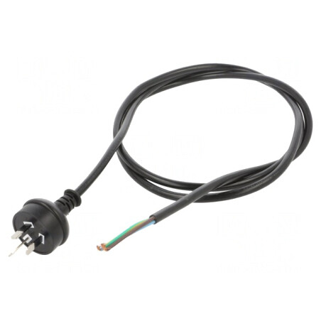 Cablu Alimentare PVC 1,8m Negru 10A 3x1mm2 | Electronic-mag.ro | Componente Electronice