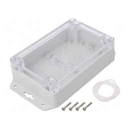 Carcasă universală ABS gri deschis 100x150x45mm | Electronic-mag.ro | Componente Electronice