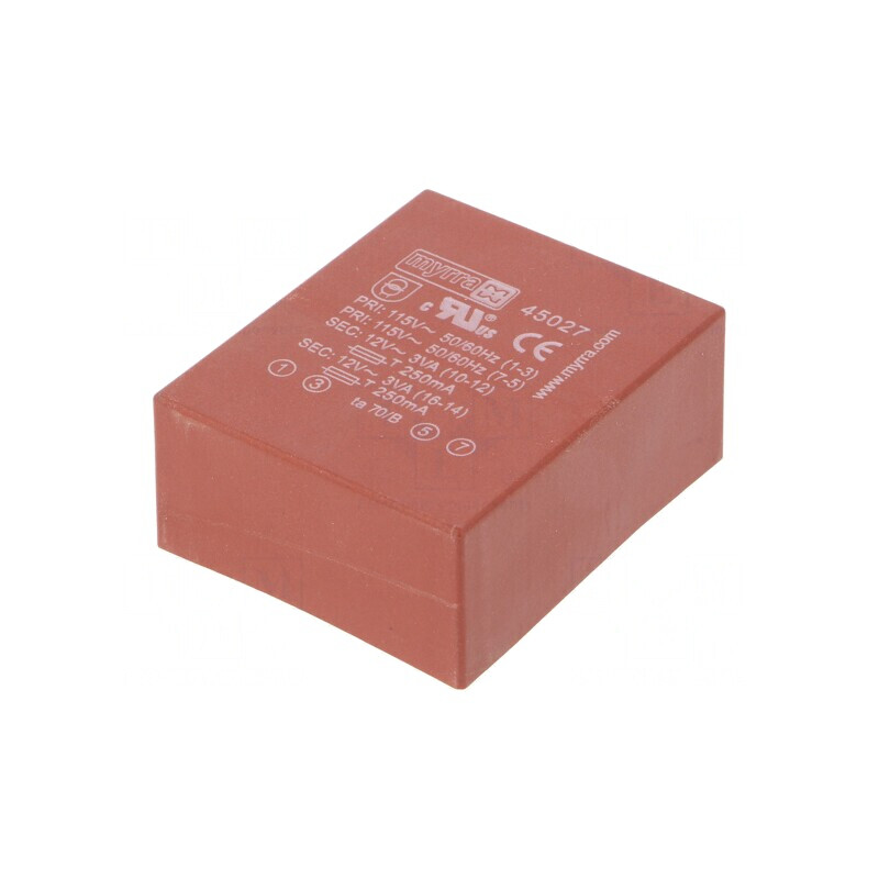 Transformator Încapsulat 6VA 12V 12V 250mA | Electronic-mag.ro | Componente Electronice Transformator Încapsulat 6VA 12V 12V 250mA | Electronic-mag.ro | Componente Electronice