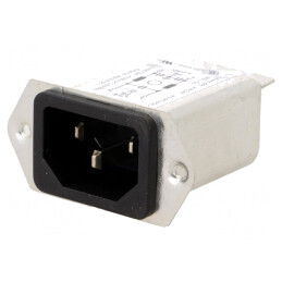 Conector Alimentare AC 1A 250V IEC 60320 | Electronic-mag.ro | Componente Electronice