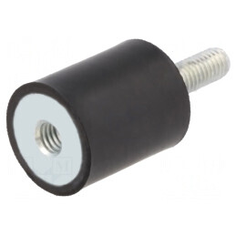 Atenuator de Vibrații M10 70mm Guma 45mm 4000N | Electronic-mag.ro | Componente Electronice