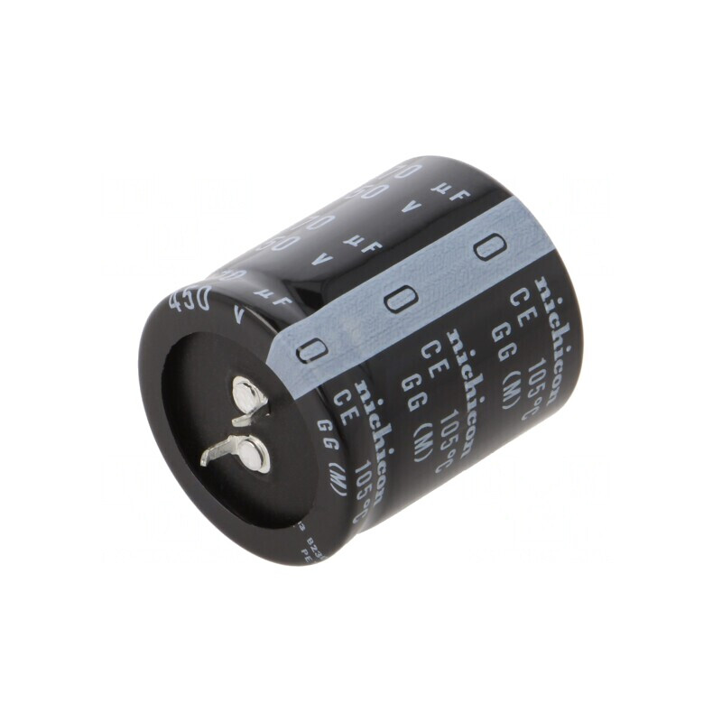 Condensator Electrolitic Snap-In 470uF 450V 35x40mm 20% | Electronic-mag.ro | Componente Electronice