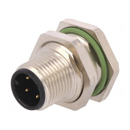 Soclu M12 4-Pin THT Filet PG9 | Electronic-mag.ro | Componente Electronice