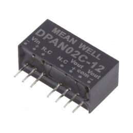 Convertor DC/DC 2W 36-75V la 12V/-12V SIP8 | Electronic-mag.ro | Componente Electronice