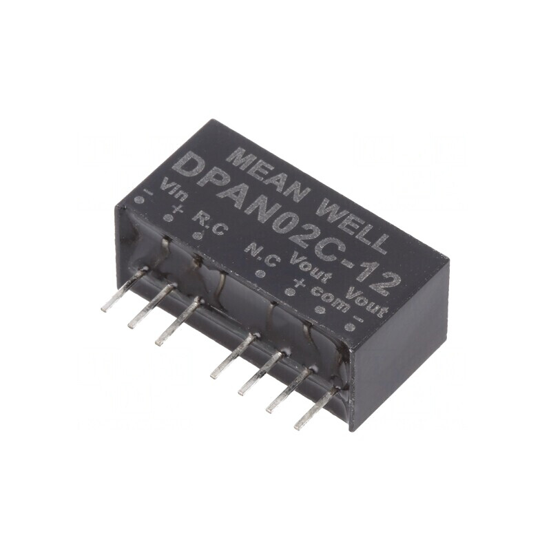 Convertor DC/DC 2W 36-75V la 12V/-12V SIP8 | Electronic-mag.ro | Componente Electronice