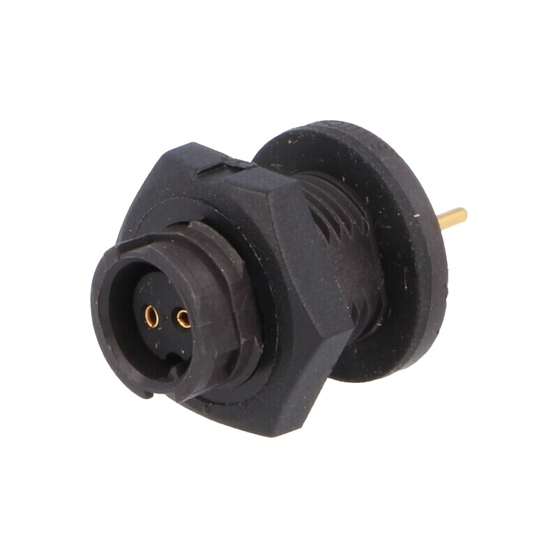 Conector Circular EN2 Soclu Mamă THT pentru Panou | Electronic-mag.ro | Componente Electronice