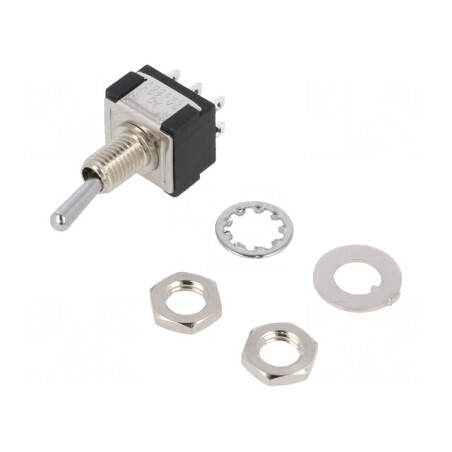 Comutator basculant DPDT 2 poziții 6A | Electronic-mag.ro | Componente Electronice