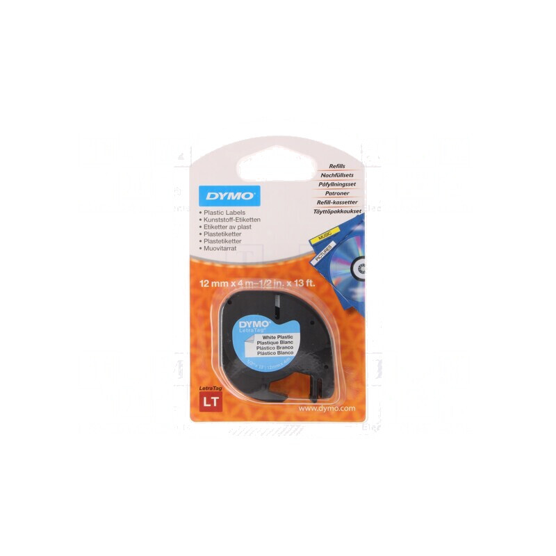 Banda albă 12mm 4m DYMO LetraTag LT100H | Electronic-mag.ro | Componente Electronice