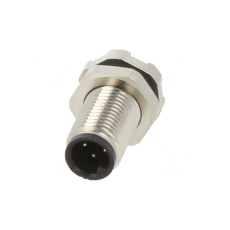 Conector M5 Tată 4P Neecranat Aurit IP67 | Electronic-mag.ro | Componente Electronice