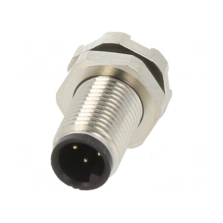 Conector M5 Tată 4P Neecranat Aurit IP67 | Electronic-mag.ro | Componente Electronice
