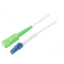 Patch Cord Fibră Optică OS2 LC/UPC-SC/APC 25m Alb LSZH | Electronic-mag.ro | Componente Electronice