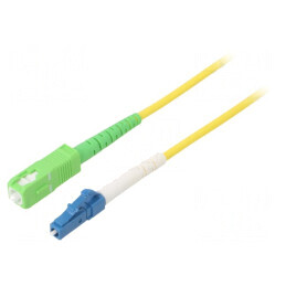 Patch Cord Fibra Optica OS2 LC/UPC SC/APC 25m Galben | Electronic-mag.ro | Componente Electronice