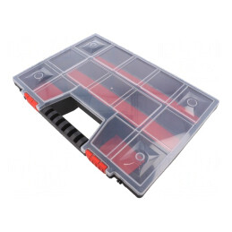 Container cu Partiții Polipropilenă 390x290x65mm | Electronic-mag.ro | Componente Electronice